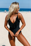Lace Ruffle One Piece Swimsuit