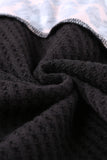Colorblock Leopard Patchwork Knit Top