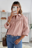 Pleated Business Casual Shirts For Women