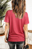Tie-dyed Round Neck Short Sleeve T-shirt
