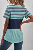 Stripes Colorblock T-shirt for Ladies