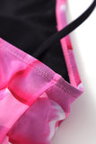 Costume da bagno Tankini con stampa petalo in rete
