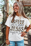 Letter Graphic Print Short Sleeve Tee