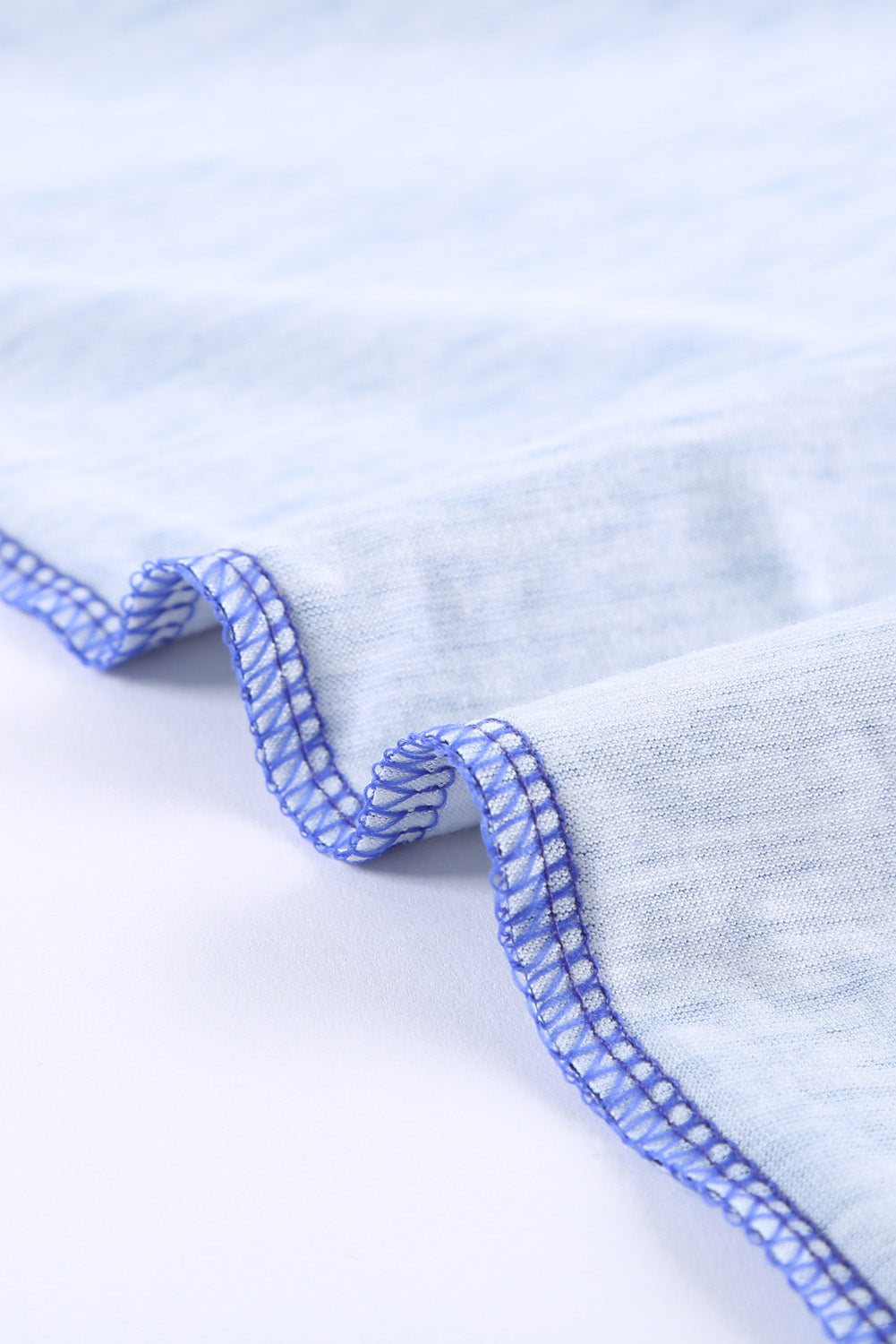 Canotta Tie Dye blu e bianca con bottoni sul davanti 