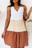elastic waist mini dress
