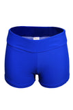Pantaloncini inferiori del costume da bagno con cintura larga blu reale