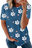 T-shirt girocollo oversize con fiori selvatici