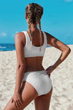 Sport Bikini Scoop Neck Bathing Suits For Women