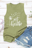 Some See A Weed Some See A Wish Black Dandelion Tank Top