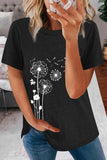 Casual Relaxed Fitting Dandelion T Shirt