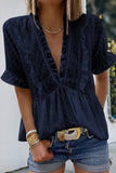 layered frill blouse