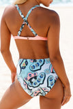 ruched two piece swimsuit