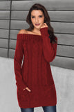 womens cable knit sweater dress
