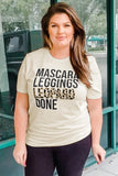 Maglietta con slogan taglie forti Pullover leopardato da donna