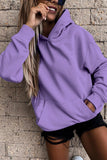 Pink Pullover Hoodie with Kangeroo Pocket