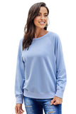 Cotton Blend French Terry Pullover Sweatshirt