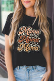 T-shirt con grafica girocollo a forma di cuore Mama