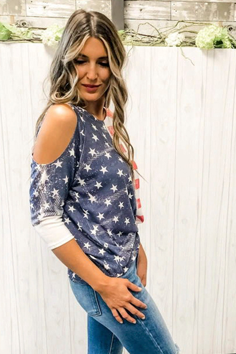stars and stripes womens tops