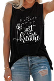 Some See A Weed Some See A Wish Black Dandelion Tank Top