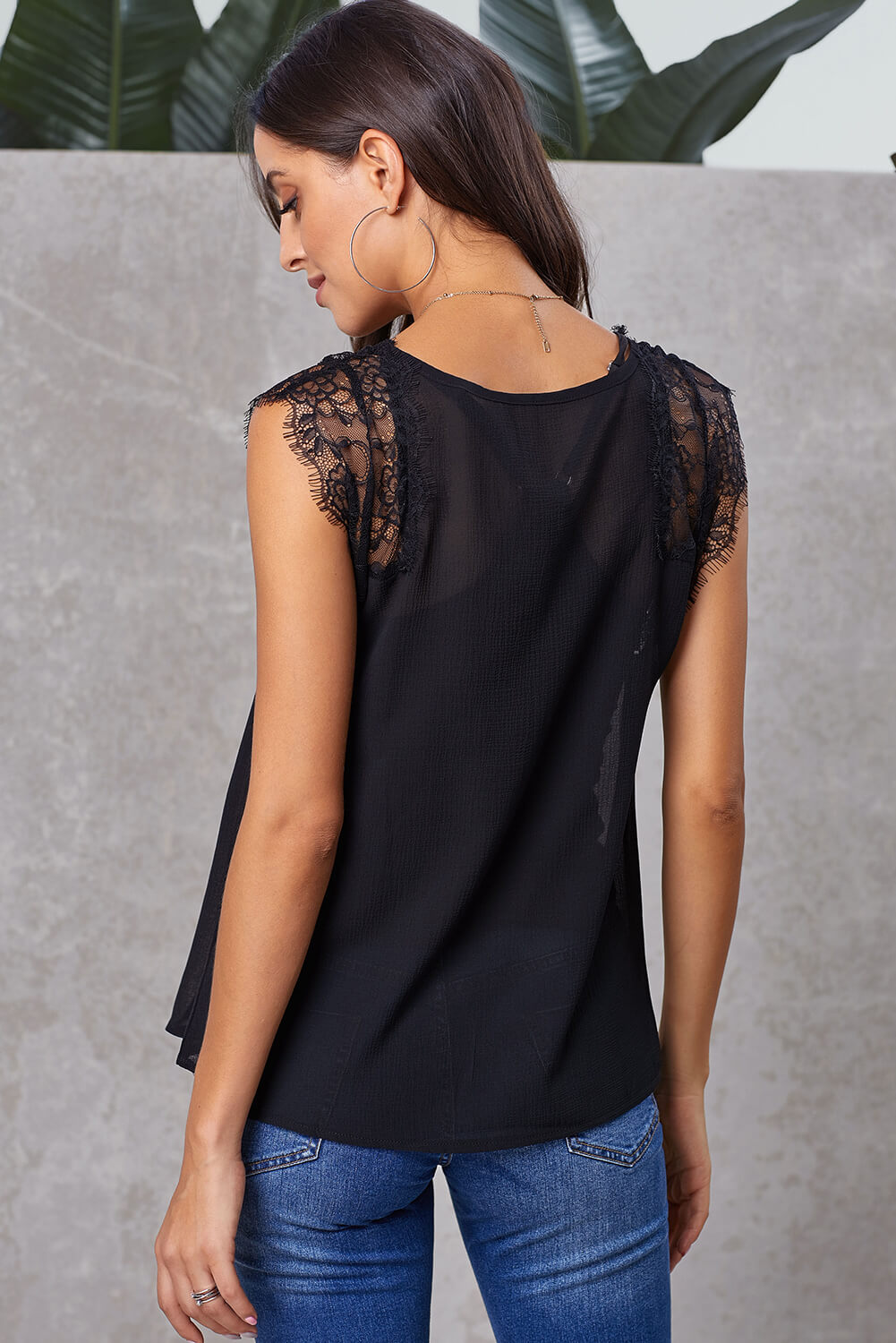 From A Dream Lace Tank Top with Vest
