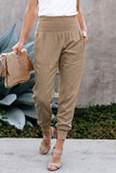 Wide Waistband Pocketed Joggers