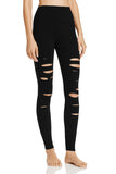 Black High Waisted Hollow Out Pants