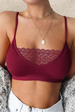 Red Sexy Cami Bralette Lace