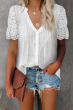 white pleated front blouse