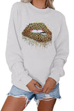 Leopard Lips Graphic Sweatshirt