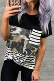 Striped Camo Pocket T-Shirt