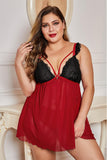 Gonna in tulle con coppa in pizzo Babydoll taglie forti