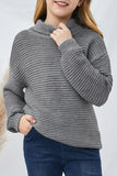 Turtleneck Knitted Girls Sweater