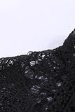 Crochet Lace Trim Splicing Casual Blouse