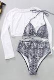 Three Piece Bathing Suit With Crop Top
